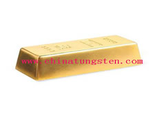 Tungsten Gold Plated Bar Picture