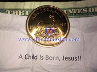 Tungsten Gold Plated Bar Picture