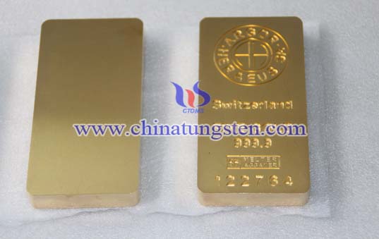 Tungsten Gold Plated Bar Picture Tungsten Gold Plated Bar Picture