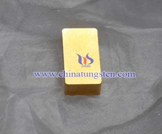 Tungsten Gold Plated Bar Picture