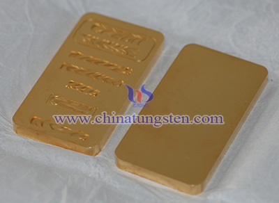 Tungsten Gold Plated Bar Picture